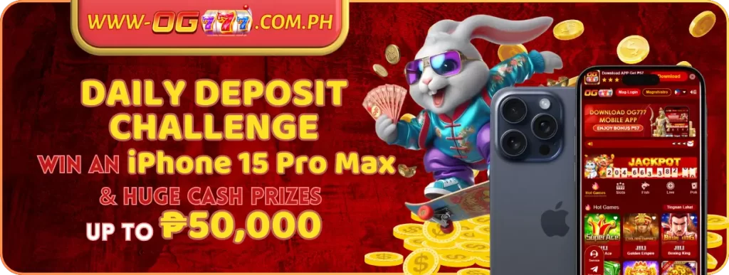 Win iPhone 15 Pro Max and Cash - Join the Daily Deposit Challenge!