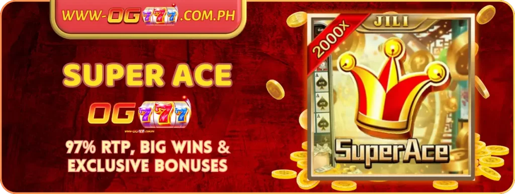 Super Ace Slot: 97% RTP, Big Wins and Exclusive Bonuses at OG777!